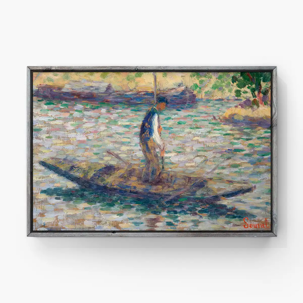 A Fisherman printable by Georges Seurat - Printable.app