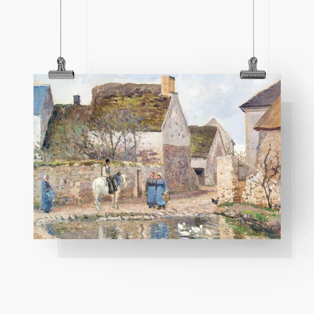 A Pond in Ennery printable by Camille Pissarro - Printable.app