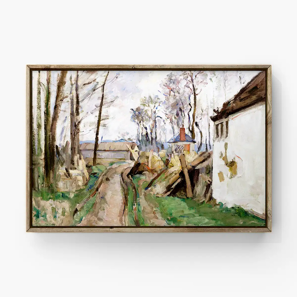 A Village Road near Auvers printable by Paul Cézanne - Printable.app