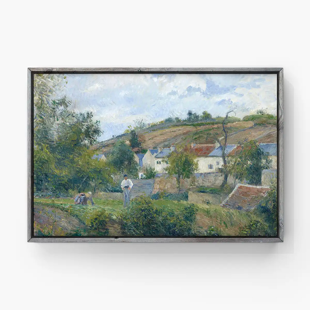 A corner of the Hermitage, Pontoise printable by Camille Pissarro - Printable.app