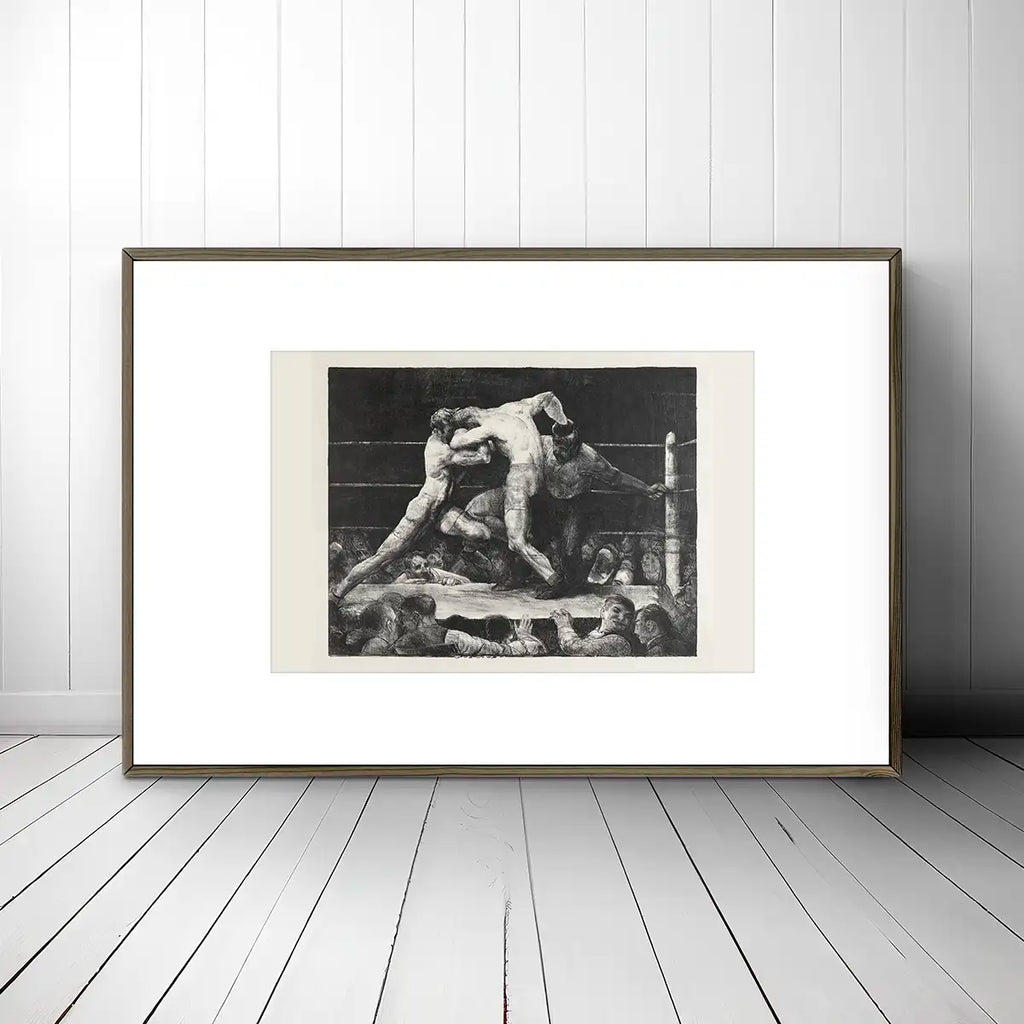 A stag at Sharkey's printable by George Wesley Bellows - Printable.app