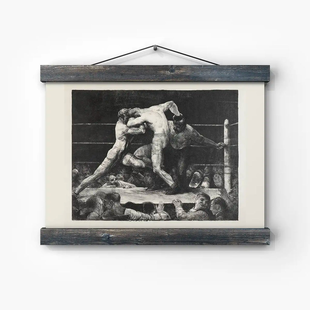 A stag at Sharkey's printable by George Wesley Bellows - Printable.app