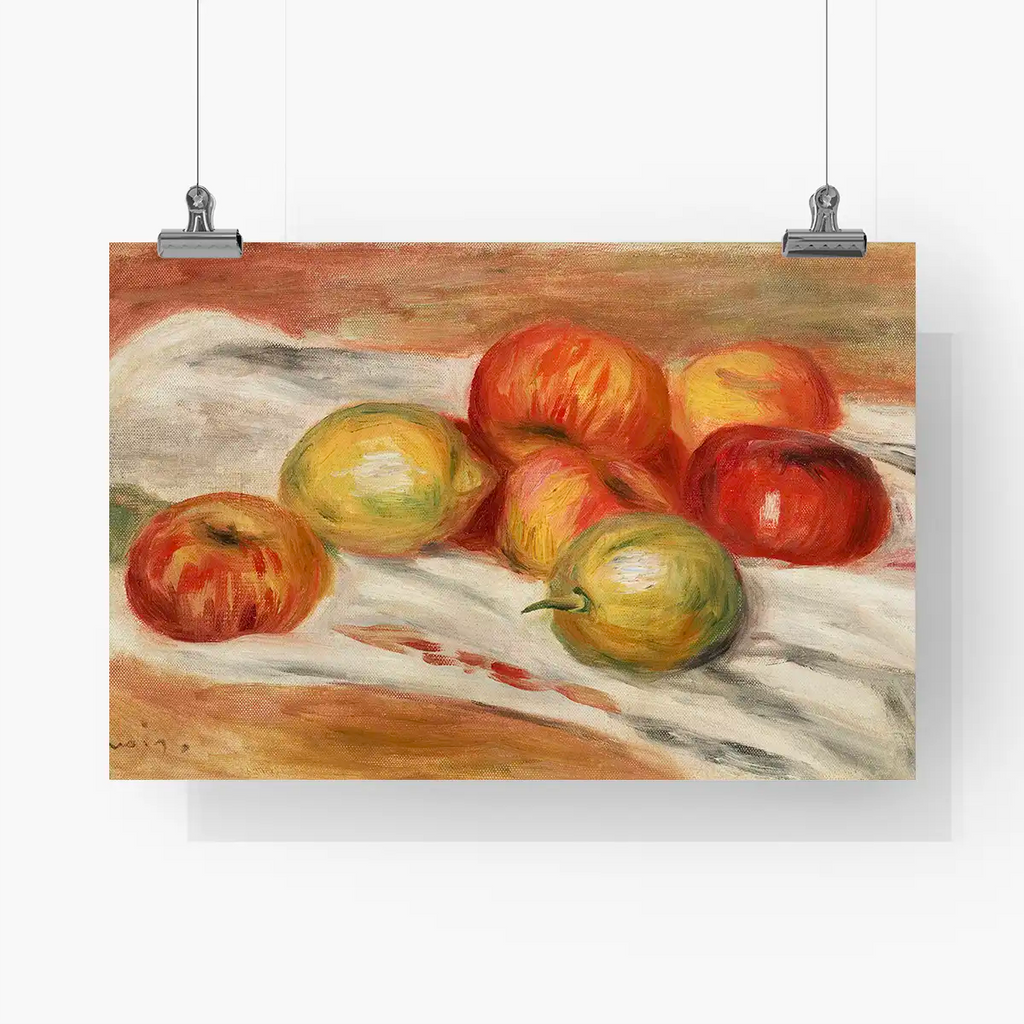 Apples, Orange, and Lemon printable by Pierre-Auguste Renoir - Printable.app