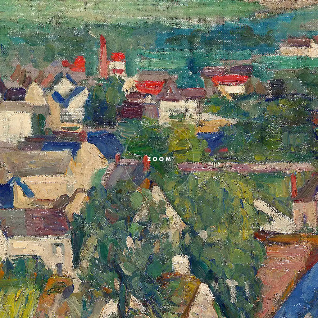 Auvers, Panoramic View printable by Paul Cézanne - Printable.app