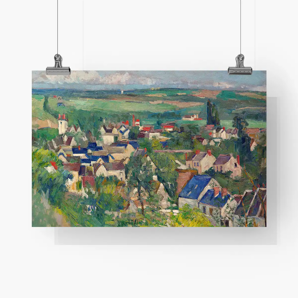 Auvers, Panoramic View printable by Paul Cézanne - Printable.app