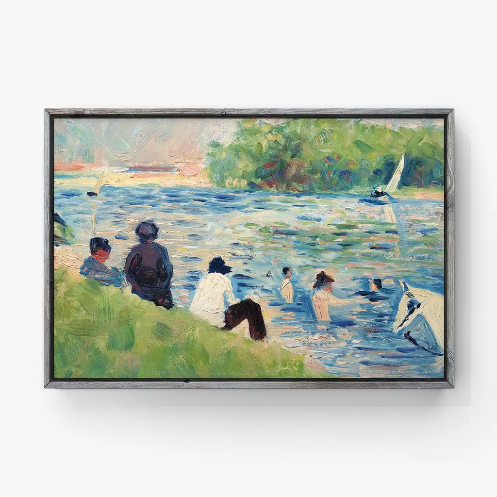 Bathers (Study for "Bathers at Asnières") printable by Georges Seurat - Printable.app