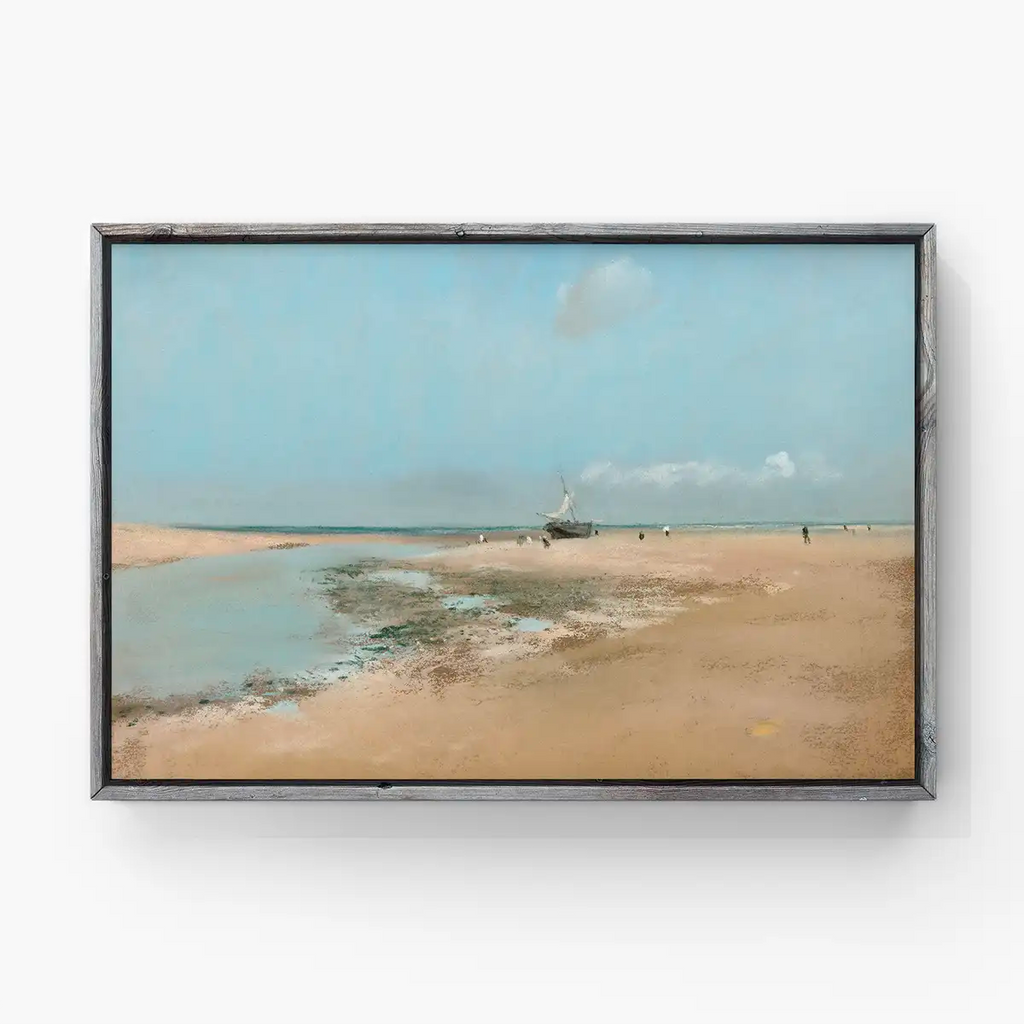 Beach at Low Tide (Mouth of the River) printable by Edgar Degas - Printable.app