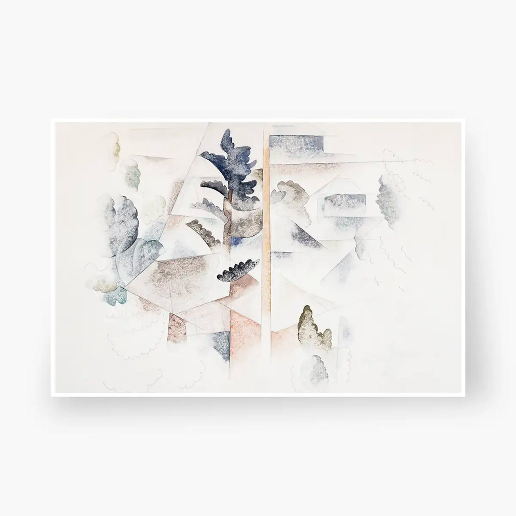 Bermuda: Trees and Architecture printable by Charles Demuth - Printable.app