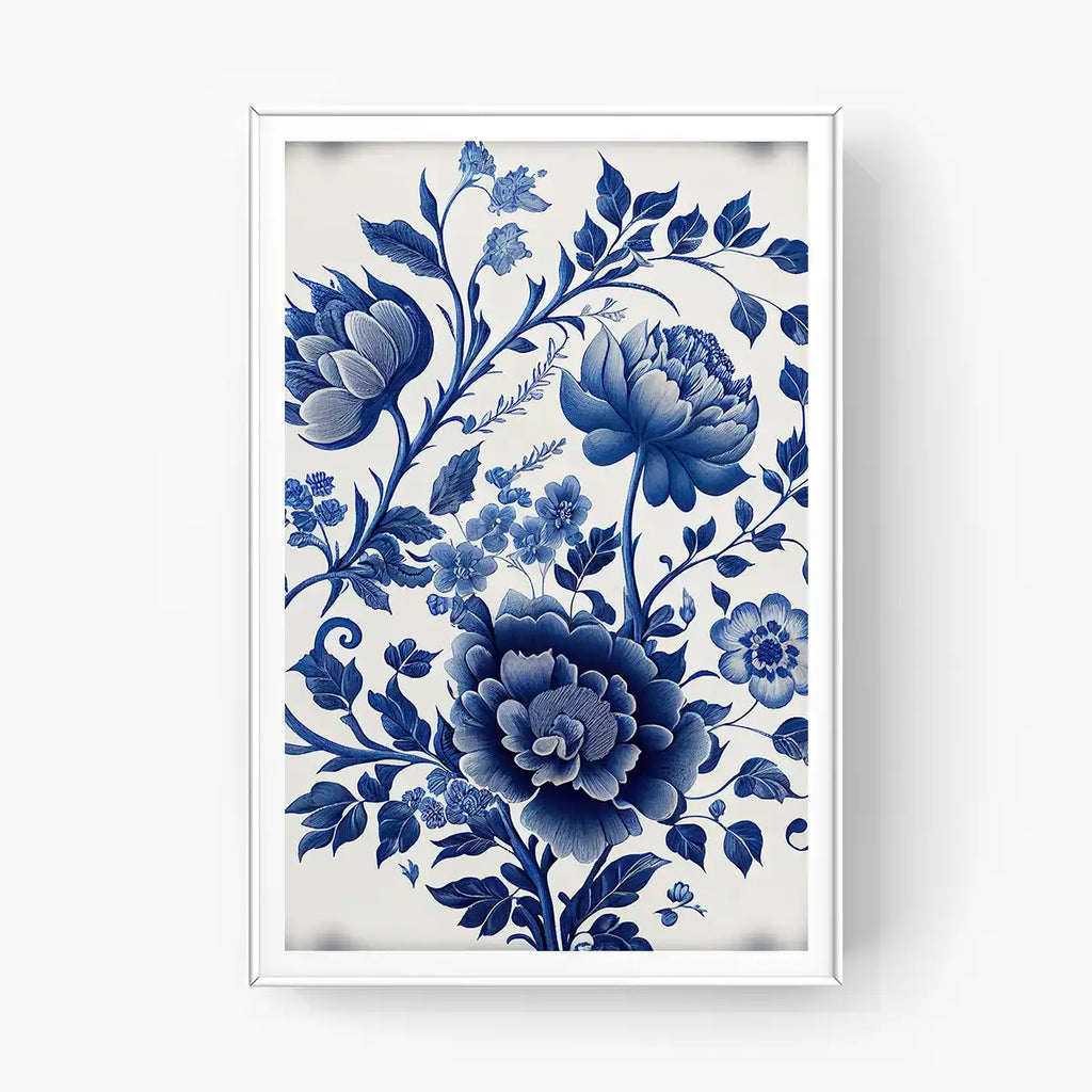 Blue China Flower Print printable by Blue China - Printable.app