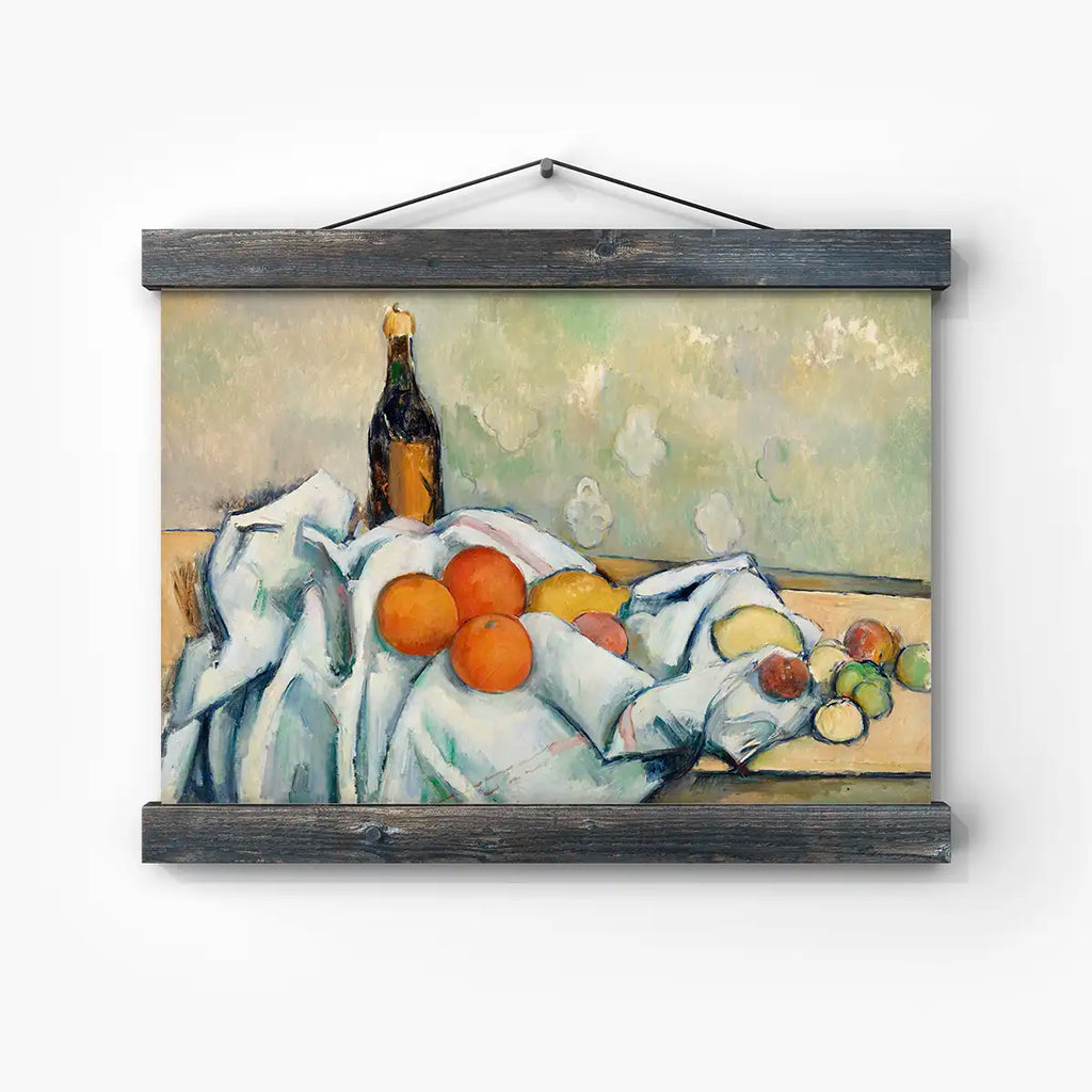 Bottle and Fruits printable by Paul Cézanne - Printable.app