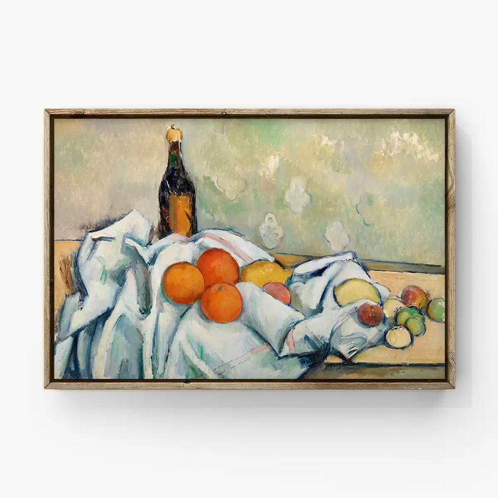 Bottle and Fruits printable by Paul Cézanne - Printable.app