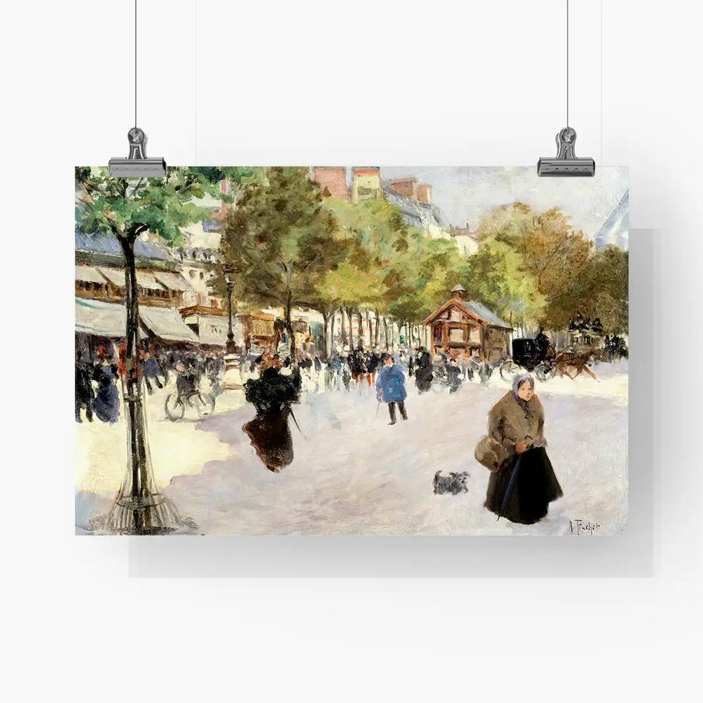 Boulevard de Clichy printable by Louis Abel-Truchet - Printable.app