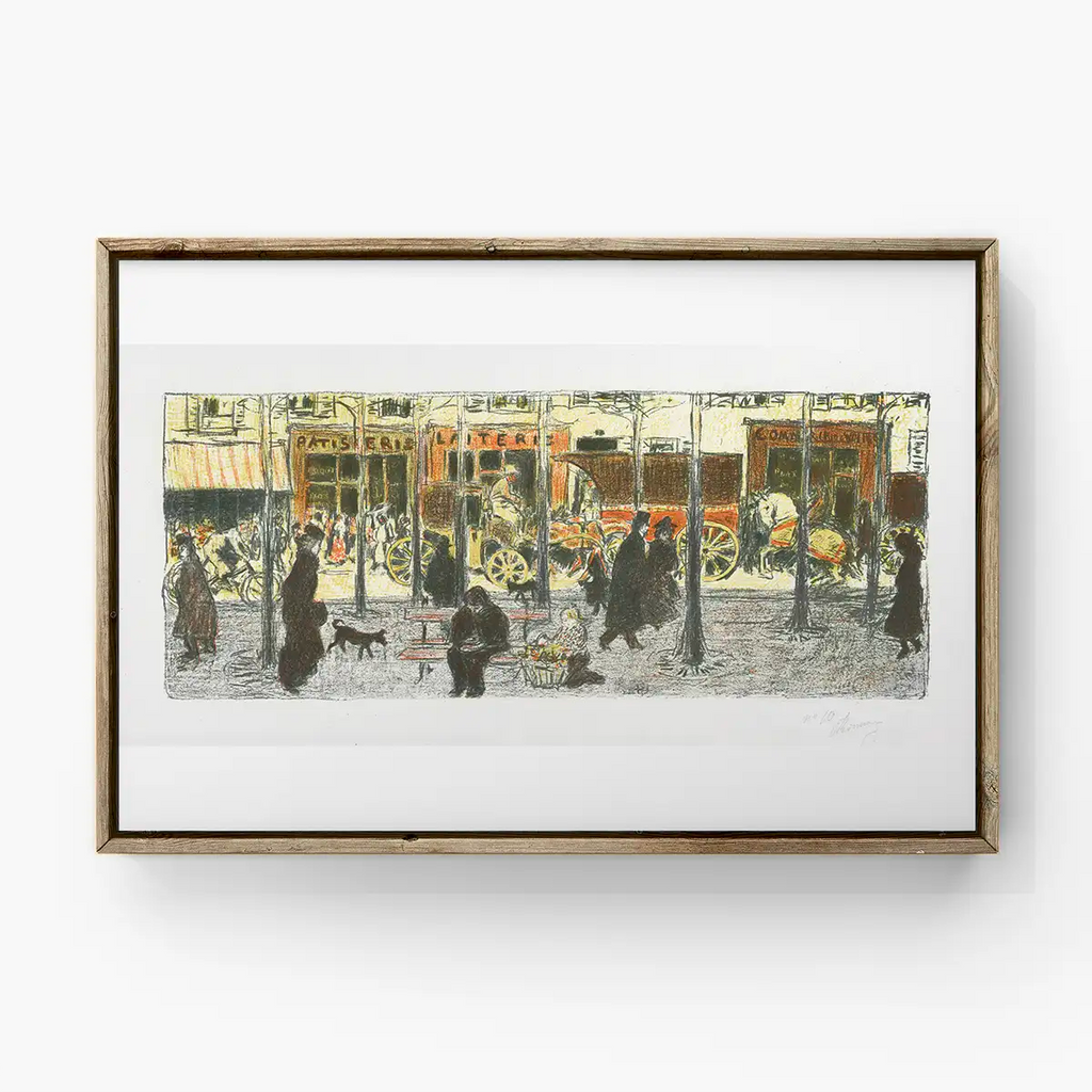 Boulevard, from the series "Some Aspects of Parisian Life" printable by Pierre Bonnard - Printable.app