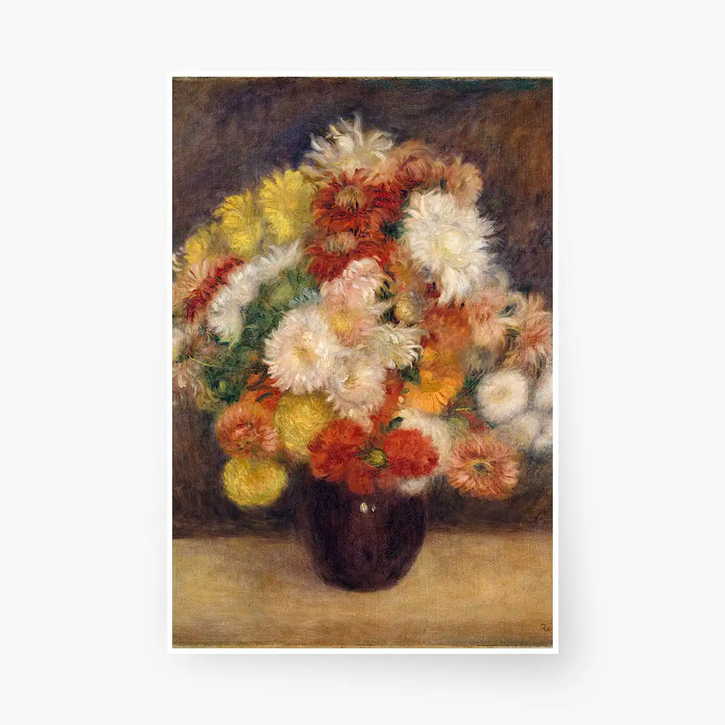 Bouquet of Chrysanthemums printable by Auguste Renoir - Printable.app