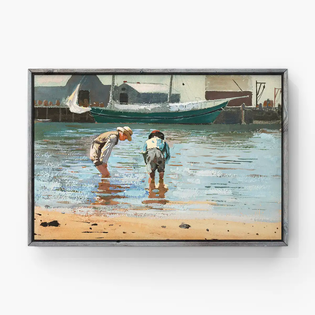 Boys Wading printable by Winslow Homer - Printable.app