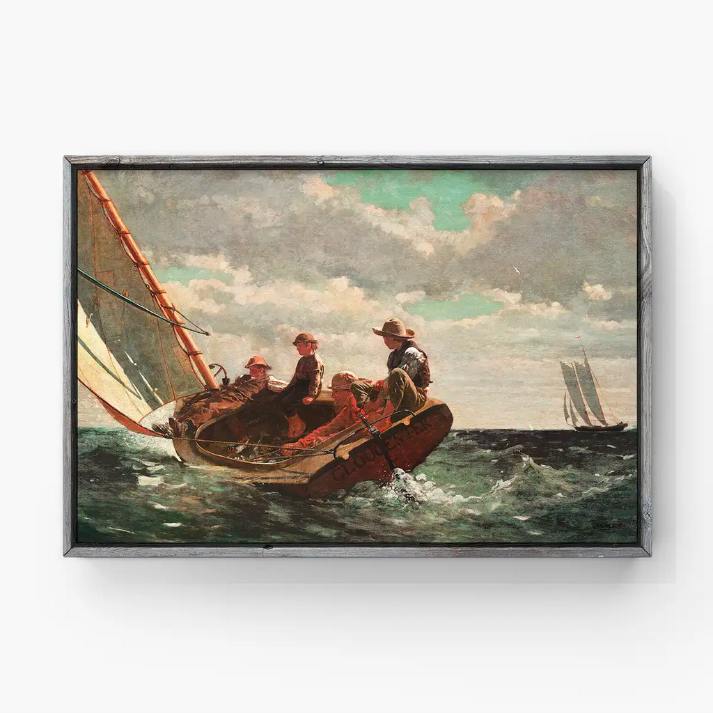 Breezing Up, A Fair Wind printable by Winslow Homer - Printable.app