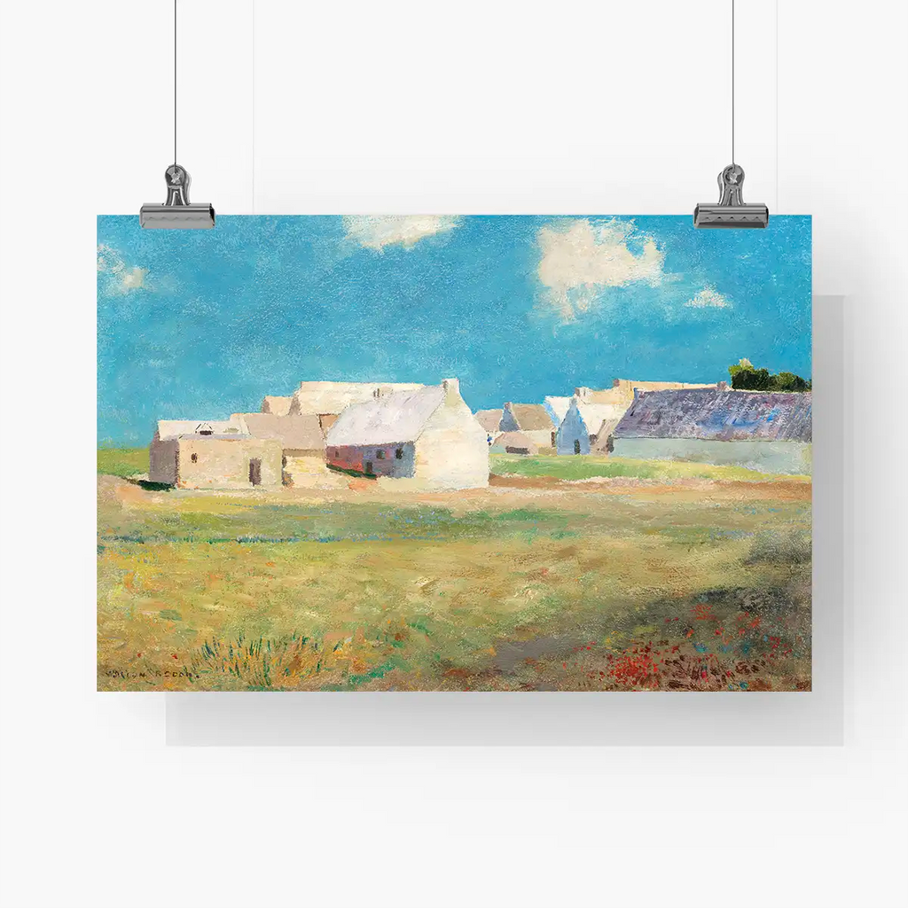 Breton Village printable by Odilon Redon - Printable.app