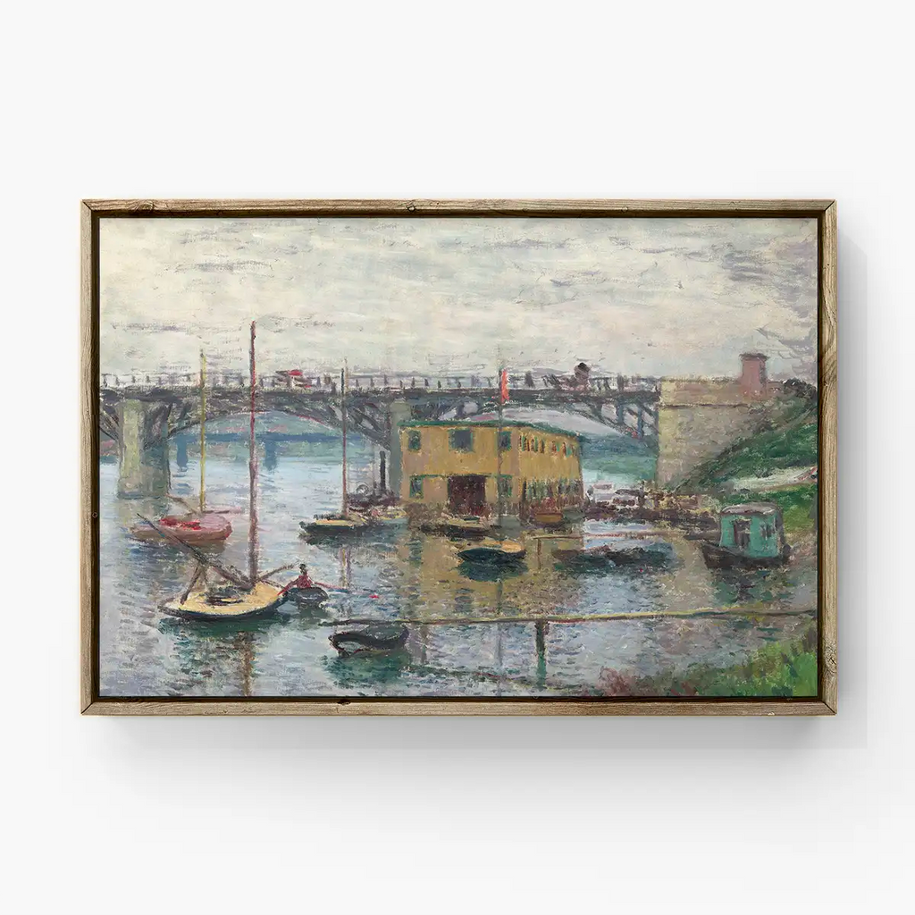 Bridge at Argenteuil on a Gray Day printable by Claude Monet - Printable.app