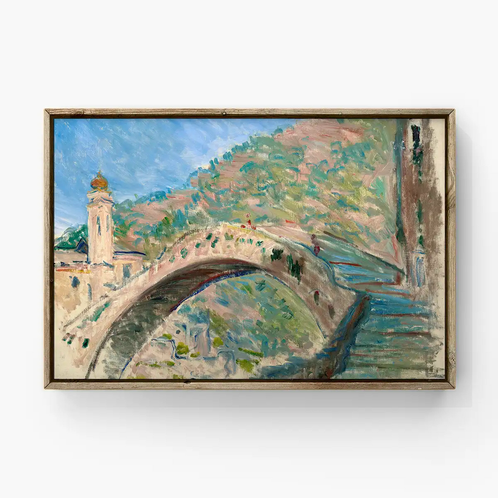 Bridge at Dolceacqua printable by Claude Monet - Printable.app