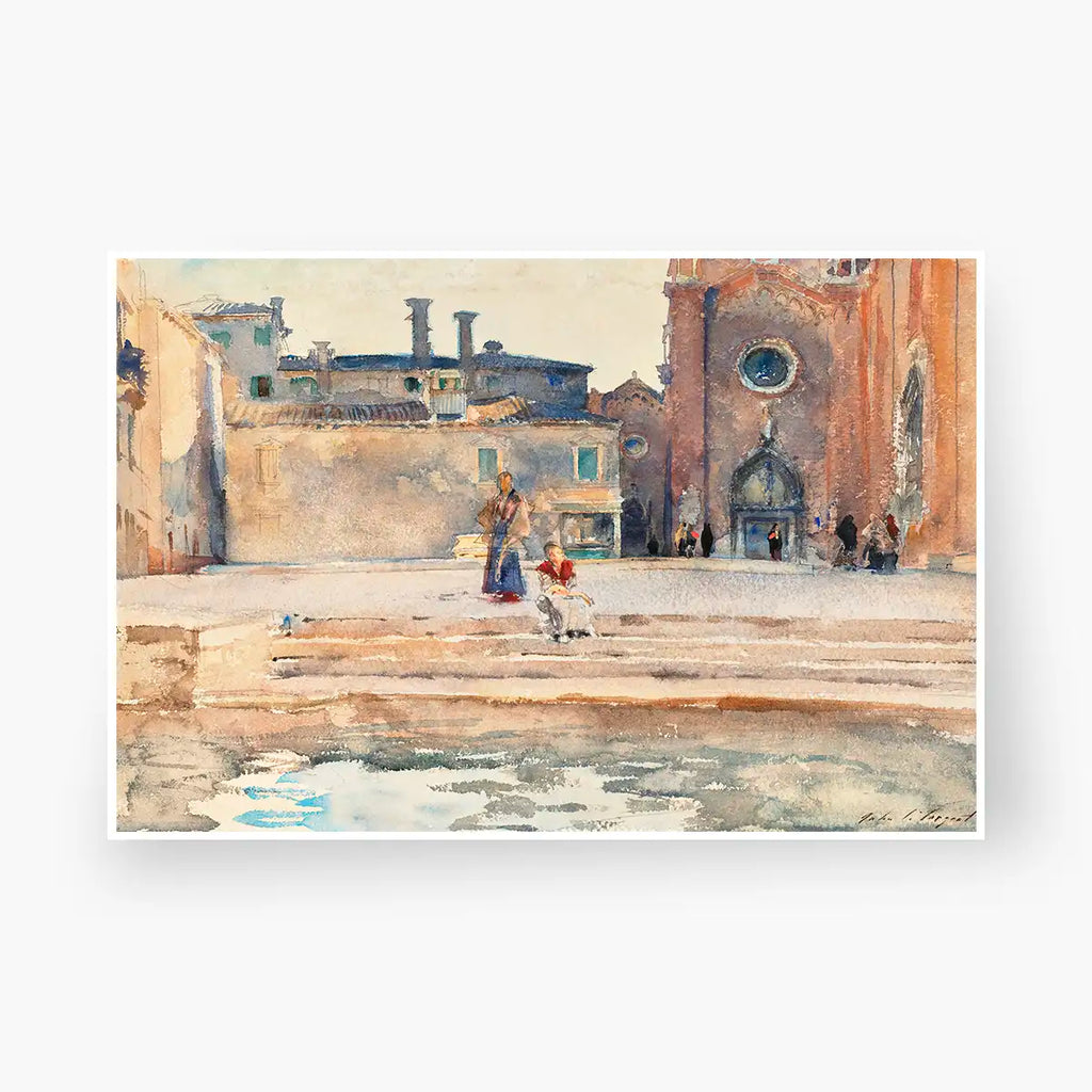 Campo dei Frari, Venice printable by John Singer Sargent - Printable.app