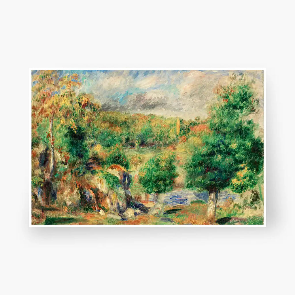 Chestnut Trees, Pont-Aven (Châtaigniers, Pont–Aven) printable by Pierre-Auguste Renoir - Printable.app