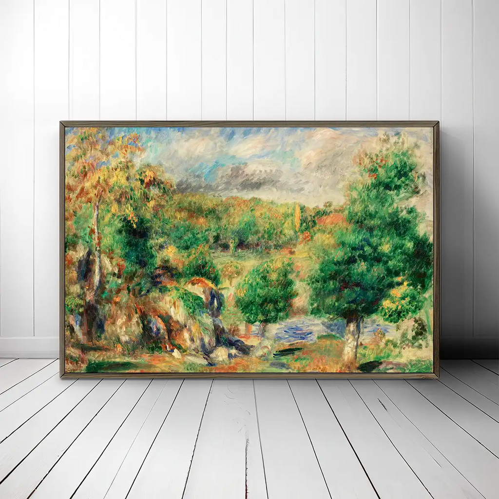 Chestnut Trees, Pont-Aven (Châtaigniers, Pont–Aven) printable by Pierre-Auguste Renoir - Printable.app