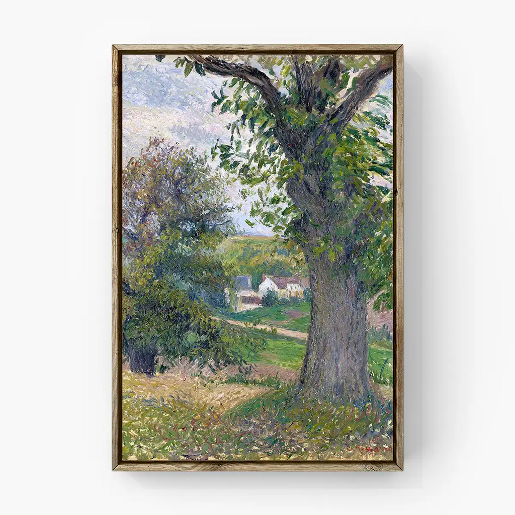Chestnut trees in Osny printable by Camille Pissarro - Printable.app