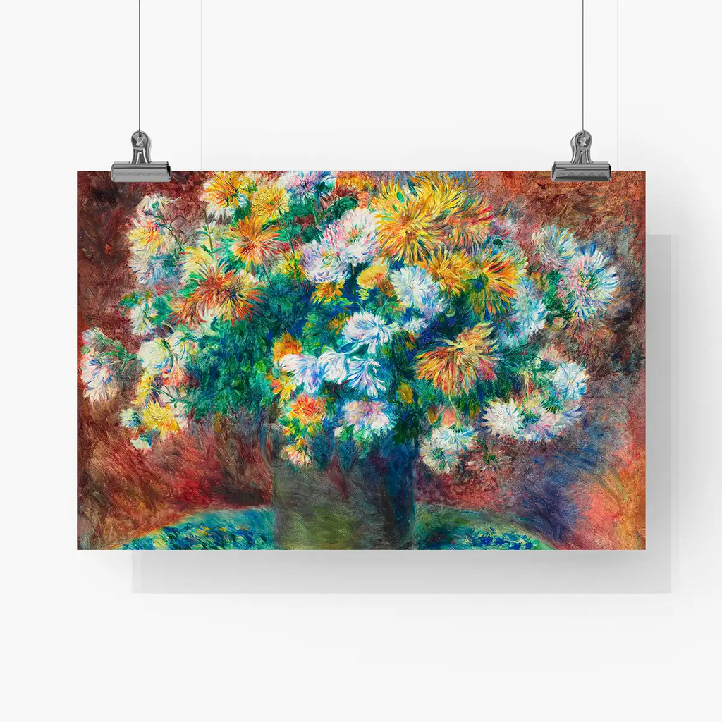 Chrysanthemum printable by Pierre-Auguste Renoir - Printable.app