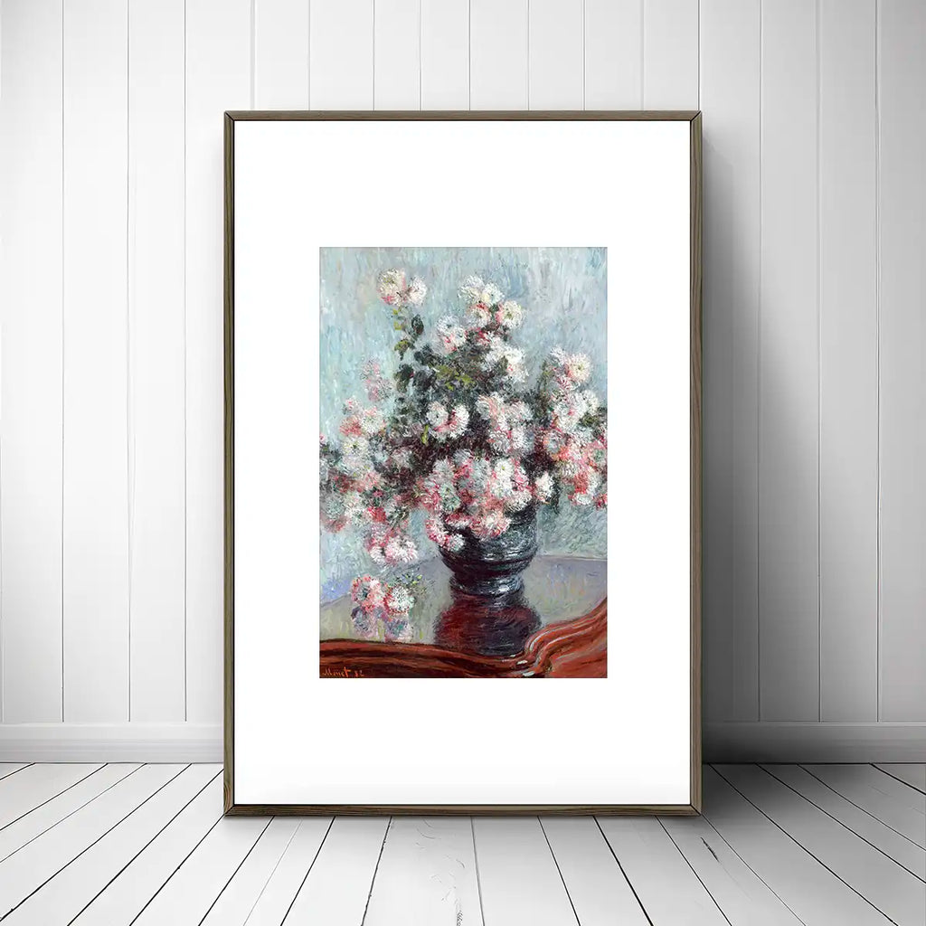 Chrysanthemums printable by Claude Monet - Printable.app