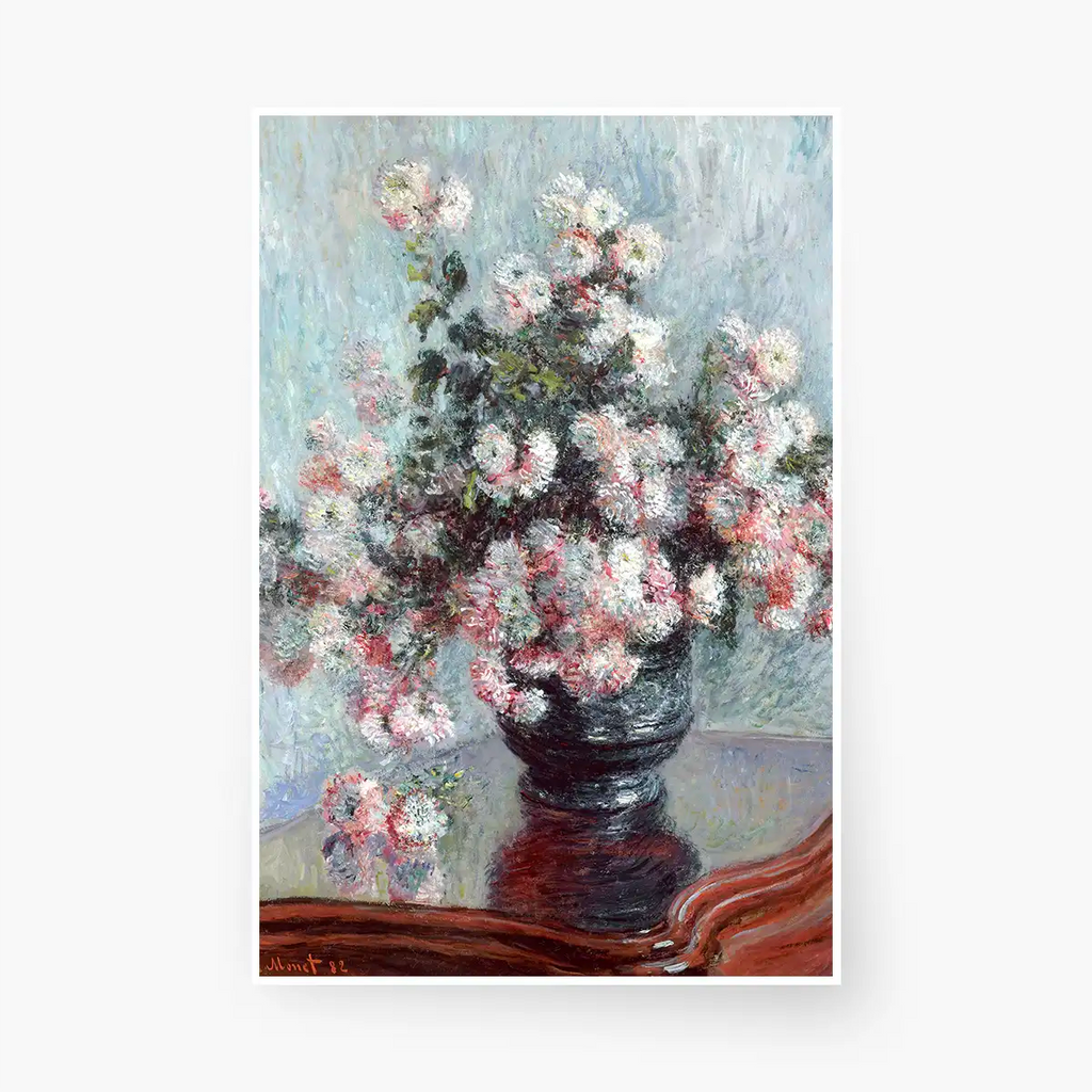 Chrysanthemums printable by Claude Monet - Printable.app