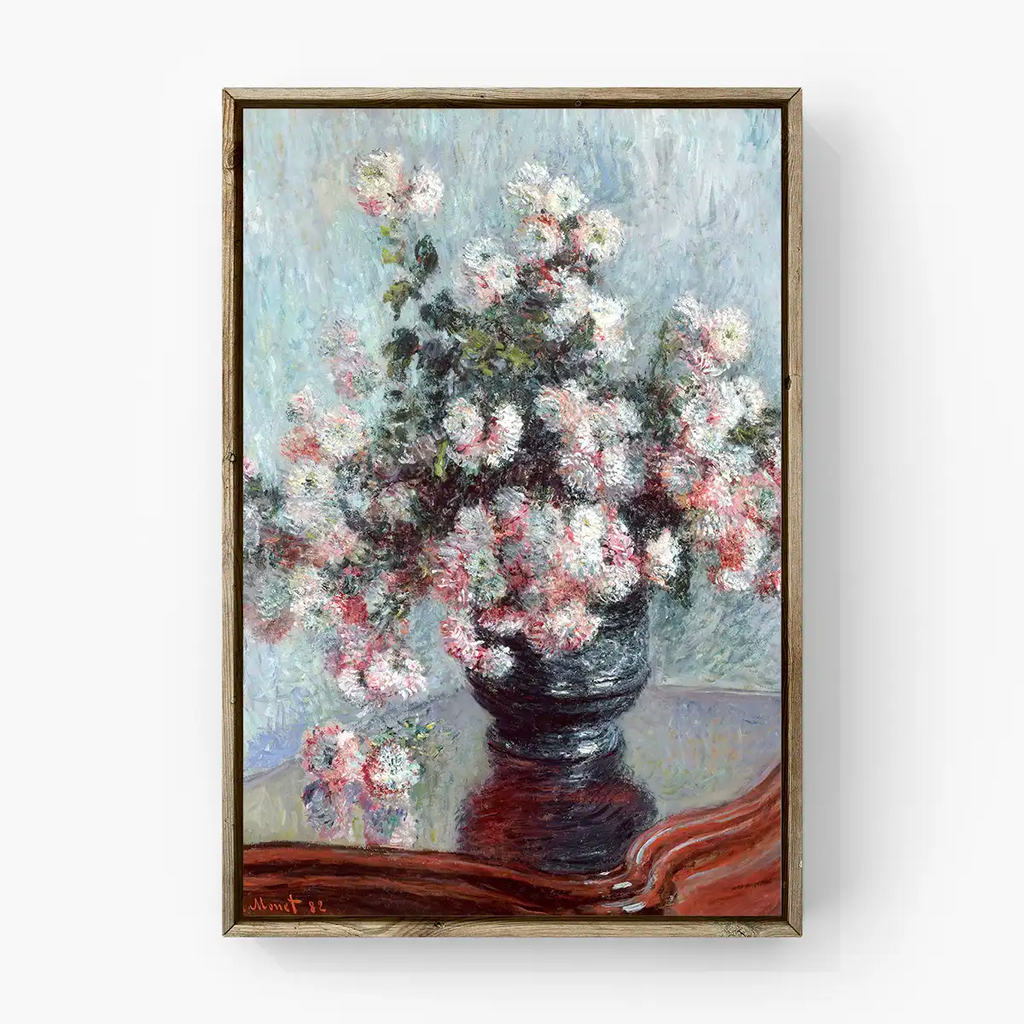 Chrysanthemums printable by Claude Monet - Printable.app
