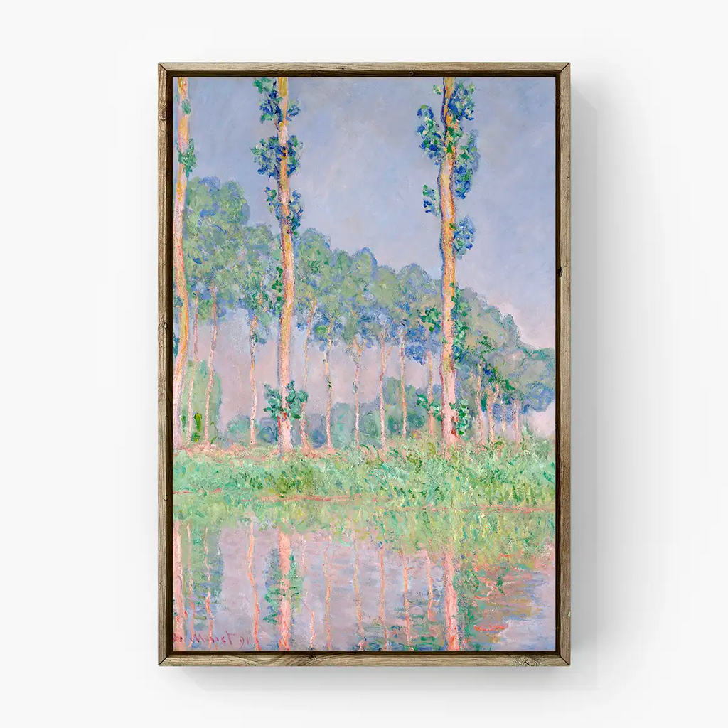 Claude Monet's Poplars, Pink Effect printable by Claude Monet - Printable.app