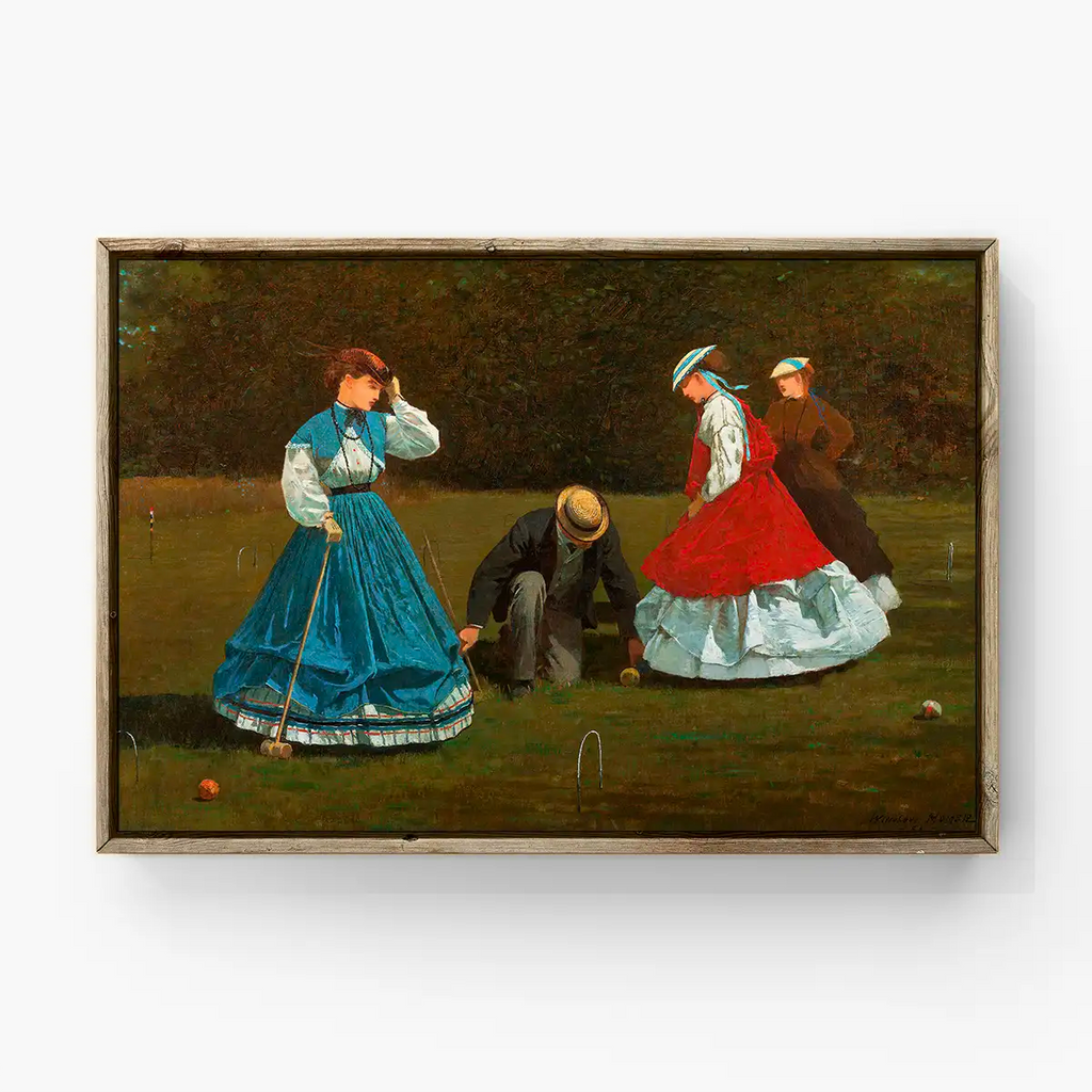 Croquet Scene printable by Winslow Homer - Printable.app