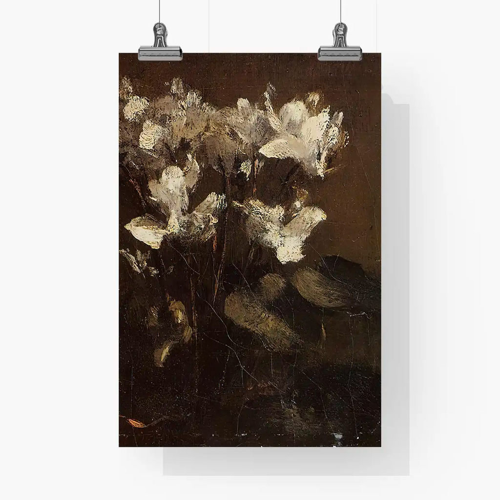 Cyclamens flowers printable by Henri Fantin-Latour - Printable.app