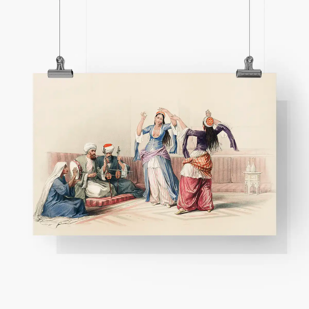 Dancing Girls at Cairo printable by David Roberts - Printable.app