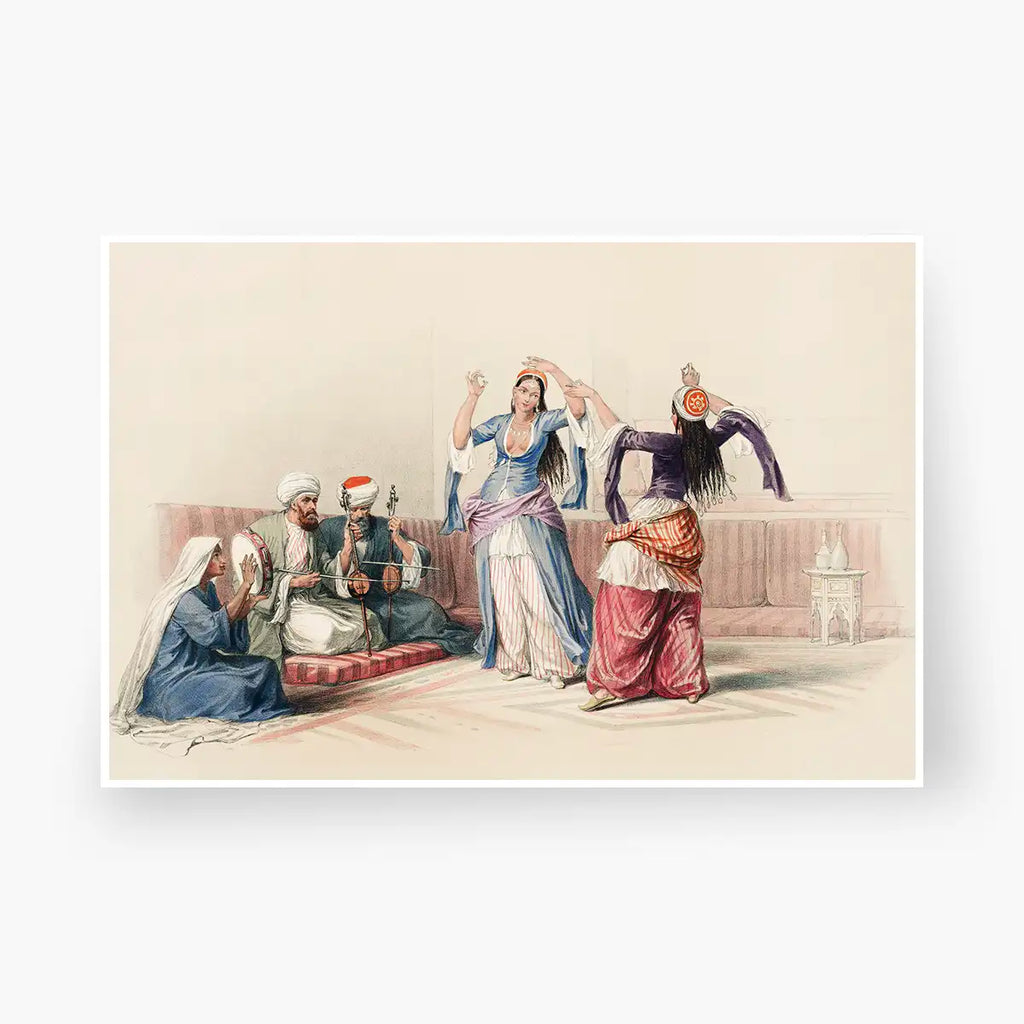 Dancing Girls at Cairo printable by David Roberts - Printable.app