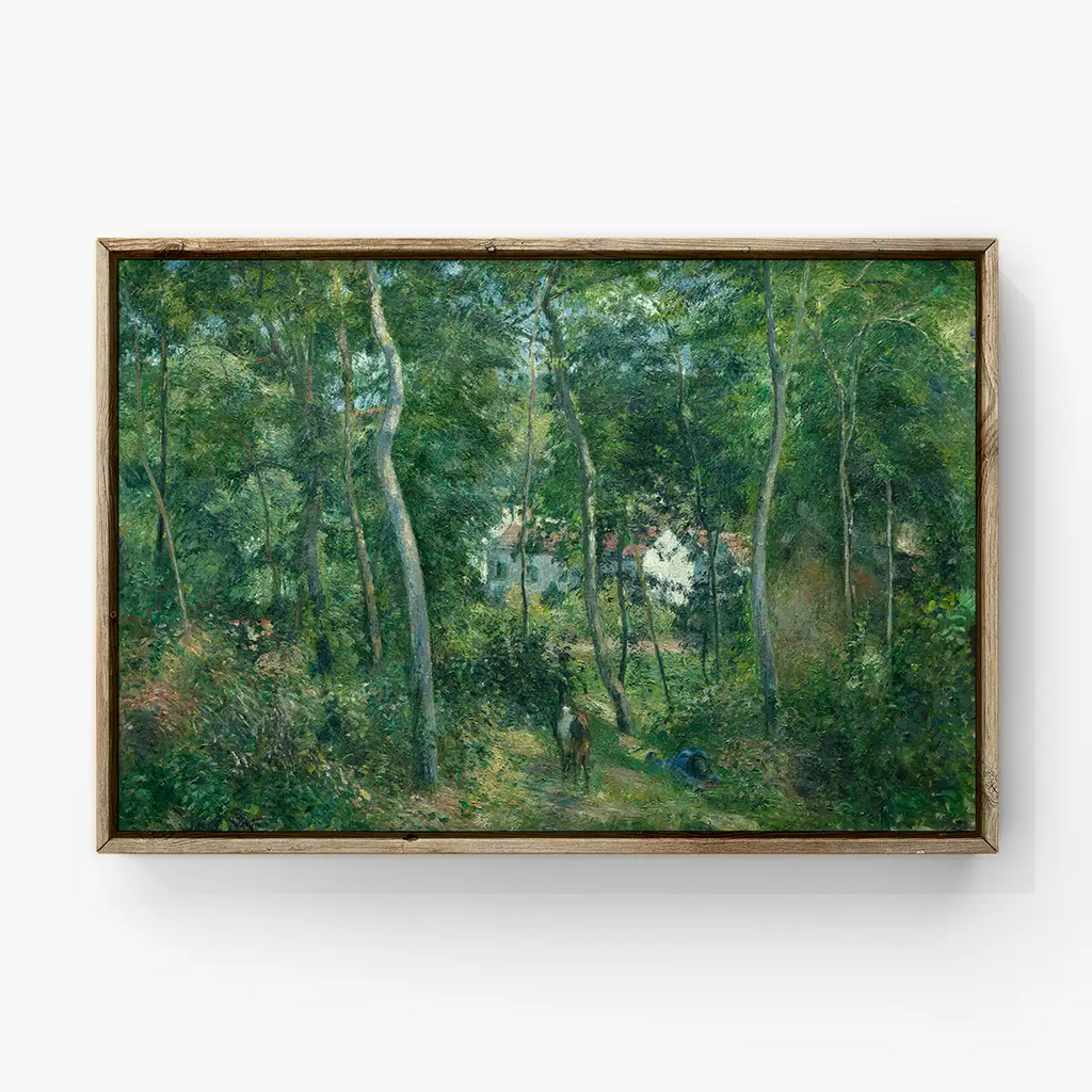Edge of the Woods Near L'Hermitage, Pontoise printable by Camille Pissarro - Printable.app