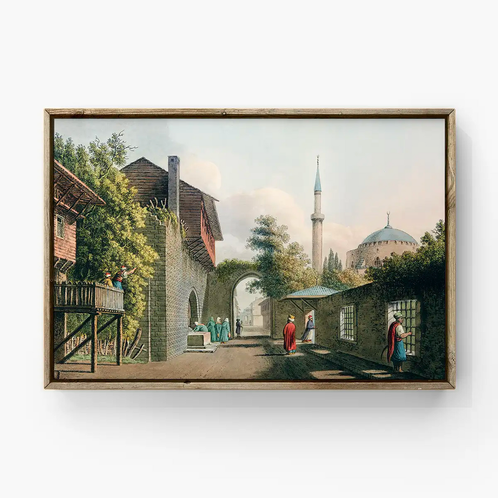 Eski Estamboul from Views in the Ottoman Dominions, Europe, Asia, Mediterranean Islands printable by Luigi Mayer - Printable.app