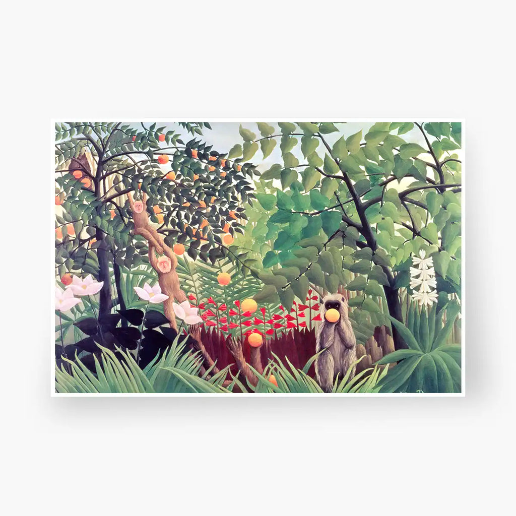 Exotic Landscape printable by Henri Rousseau - Printable.app