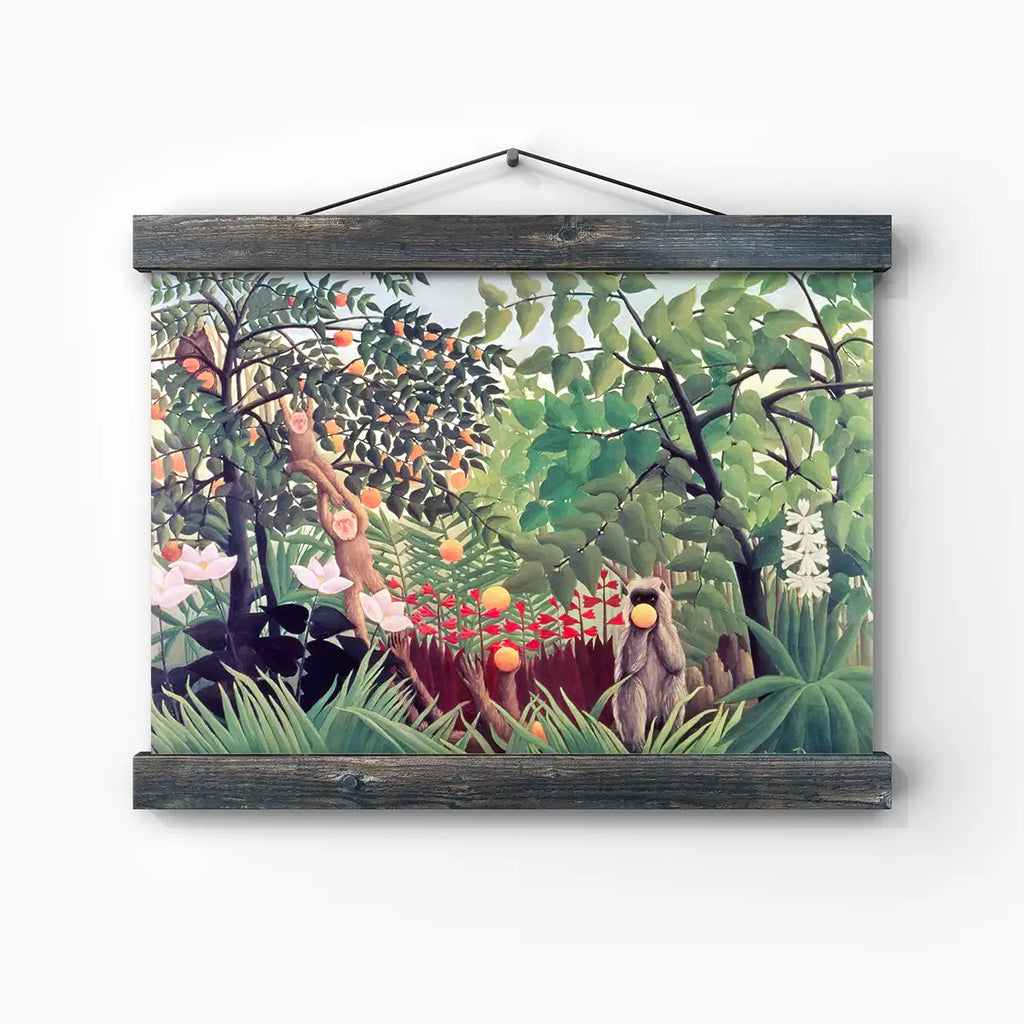 Exotic Landscape printable by Henri Rousseau - Printable.app