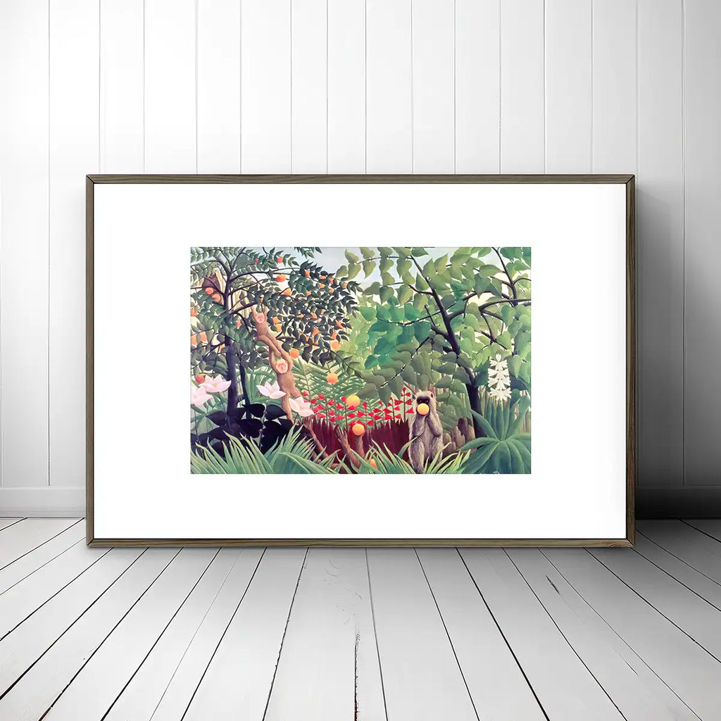 Exotic Landscape printable by Henri Rousseau - Printable.app