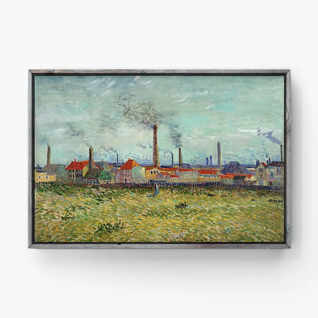 Factories at Clichy printable by Vincent van Gogh - Printable.app