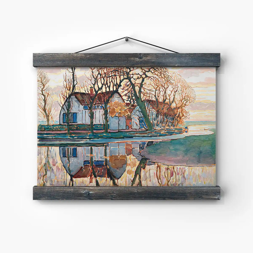 Farm near Duivendrecht printable by Piet Mondrian - Printable.app