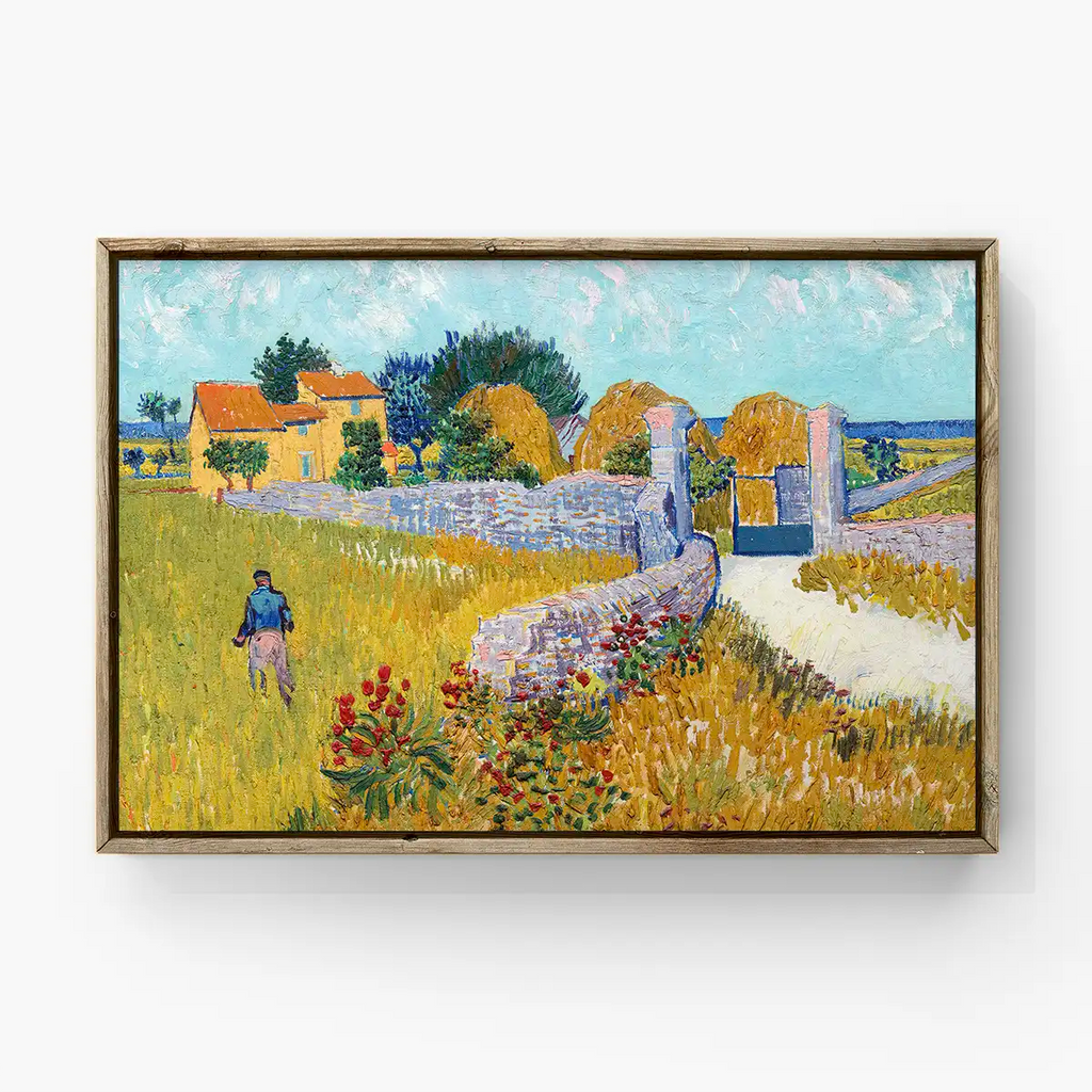 Farmhouse in Provence printable by Vincent Van Gogh - Printable.app