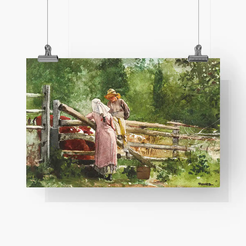 Feeding Time printable by Winslow Homer - Printable.app