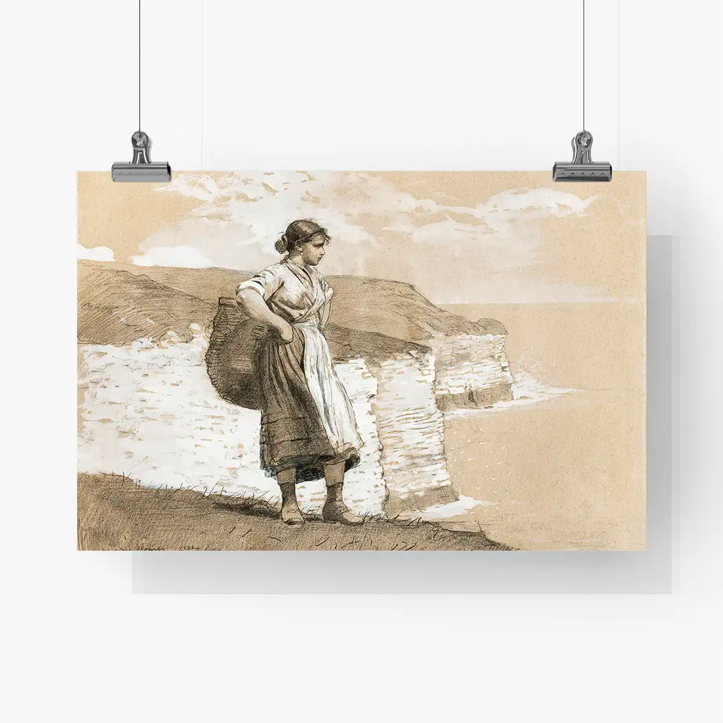 Flamborough Head, England printable by Winslow Homer - Printable.app