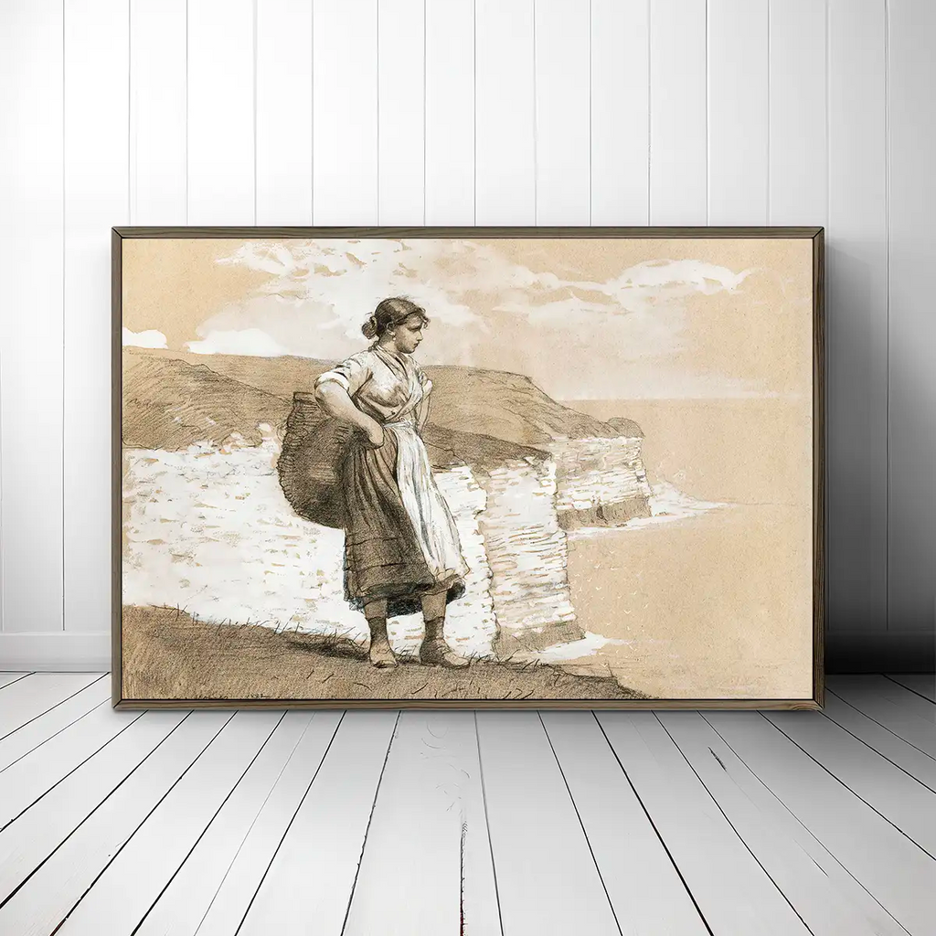 Flamborough Head, England printable by Winslow Homer - Printable.app