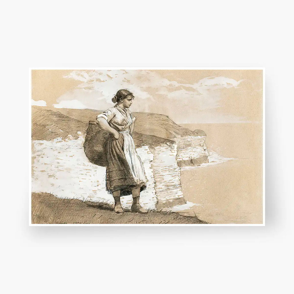 Flamborough Head, England printable by Winslow Homer - Printable.app