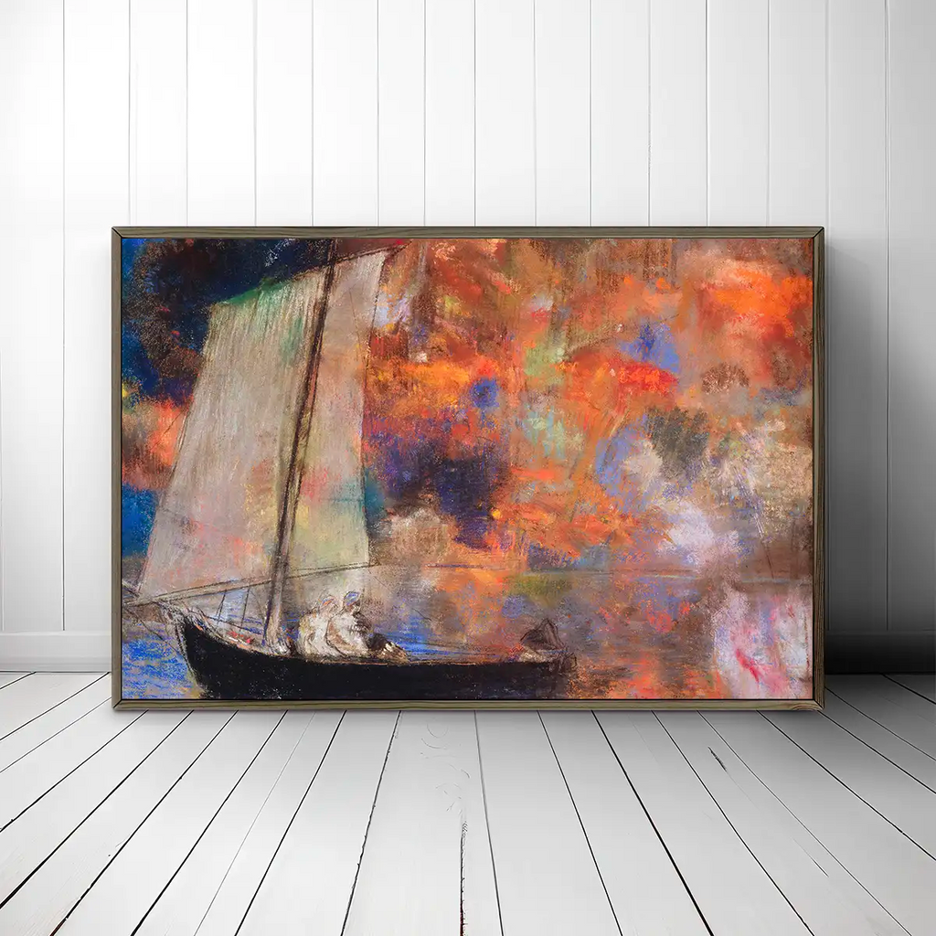 Flower Clouds printable by Odilon Redon - Printable.app