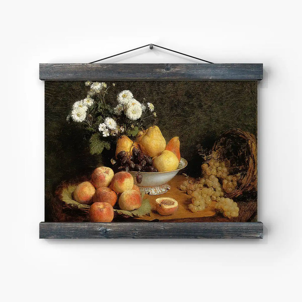 Flowers and Fruit on a Table printable by Henri Fantin-Latour - Printable.app